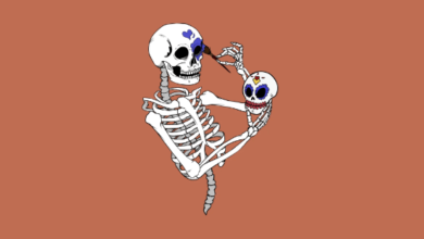 Aesthetic:-Zkkecqdtts= Skeleton Wallpaper